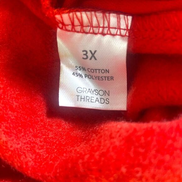 Grayson/Threads Women 3X Buffalo Check Red & Black Plaid Fleece Pajama Pants - Picture 6 of 12